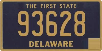 DE license plate 93628