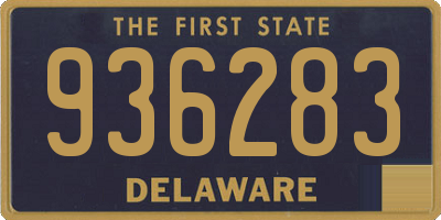DE license plate 936283