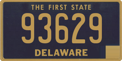 DE license plate 93629