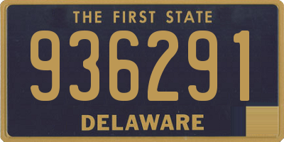 DE license plate 936291