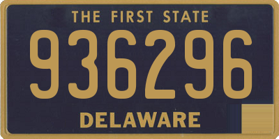DE license plate 936296
