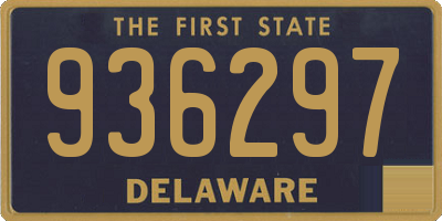 DE license plate 936297