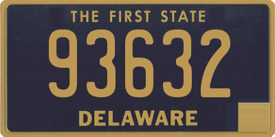DE license plate 93632