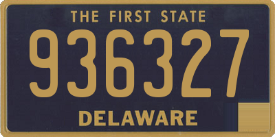 DE license plate 936327