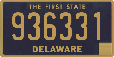 DE license plate 936331