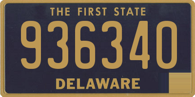 DE license plate 936340