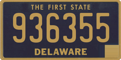 DE license plate 936355