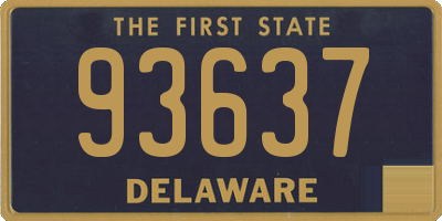 DE license plate 93637