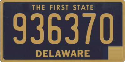 DE license plate 936370