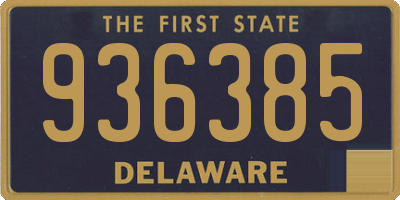 DE license plate 936385