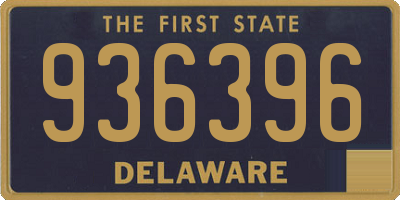 DE license plate 936396