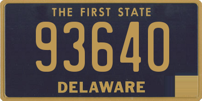 DE license plate 93640