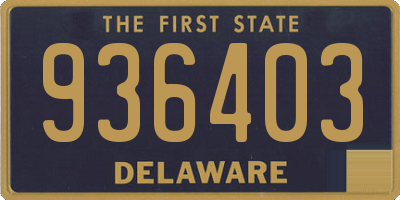 DE license plate 936403
