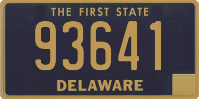 DE license plate 93641
