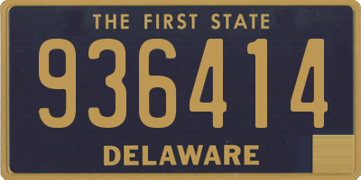 DE license plate 936414