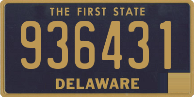 DE license plate 936431