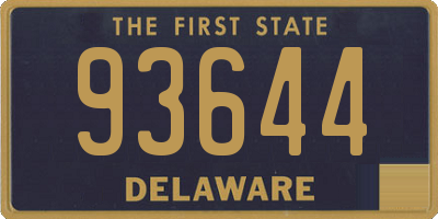 DE license plate 93644