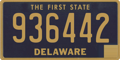 DE license plate 936442
