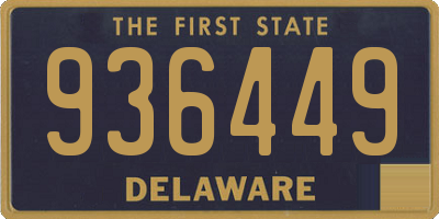 DE license plate 936449