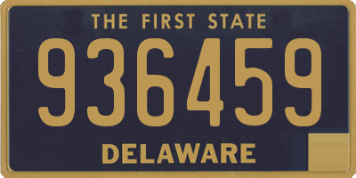 DE license plate 936459