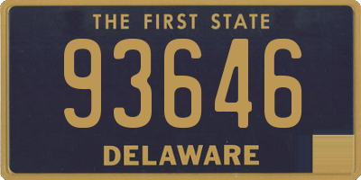 DE license plate 93646