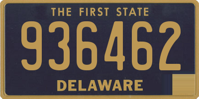 DE license plate 936462