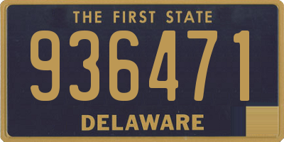 DE license plate 936471