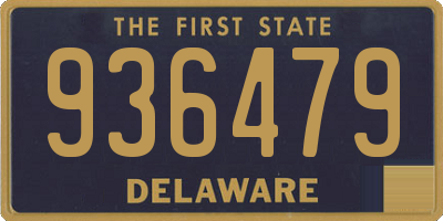 DE license plate 936479