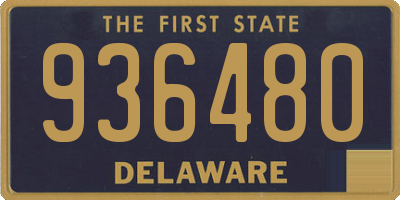 DE license plate 936480