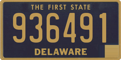DE license plate 936491