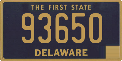 DE license plate 93650