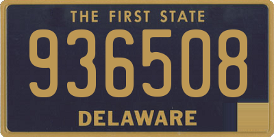DE license plate 936508