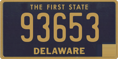 DE license plate 93653