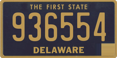 DE license plate 936554