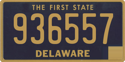 DE license plate 936557