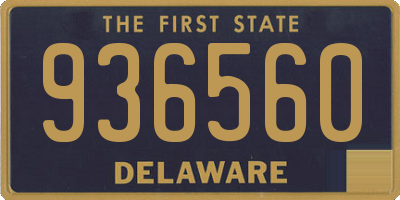 DE license plate 936560