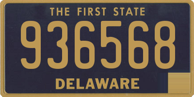 DE license plate 936568
