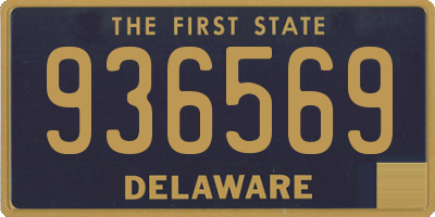 DE license plate 936569