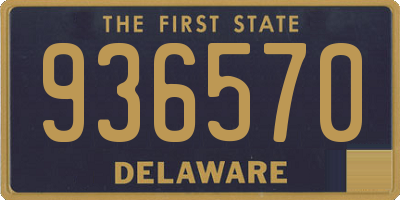 DE license plate 936570