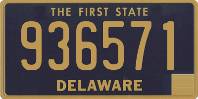 DE license plate 936571