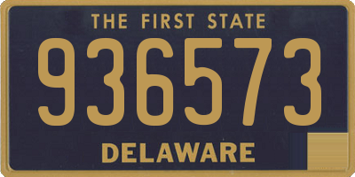 DE license plate 936573