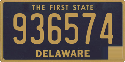 DE license plate 936574