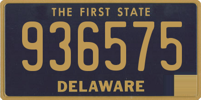 DE license plate 936575