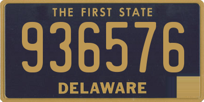 DE license plate 936576