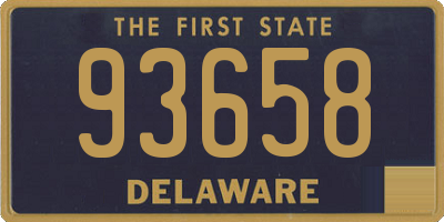 DE license plate 93658