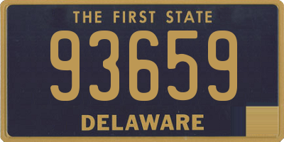 DE license plate 93659