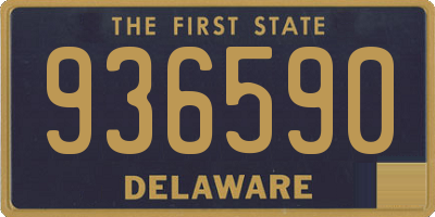 DE license plate 936590
