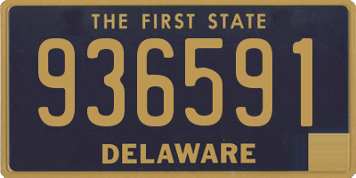 DE license plate 936591