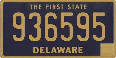 DE license plate 936595