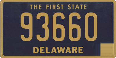 DE license plate 93660